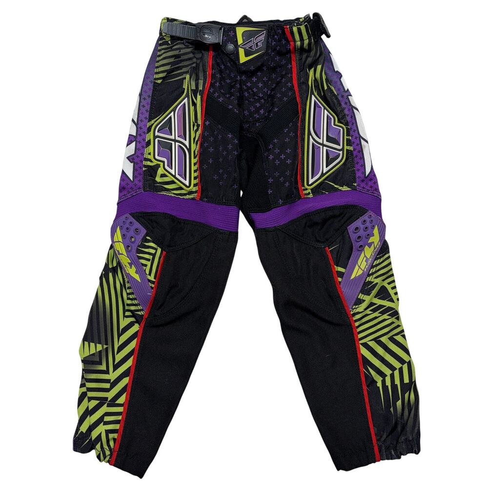 Fly Racing F-16 Motocross Pants Youth Boys 22 Black/Purple Limited Edition ATV